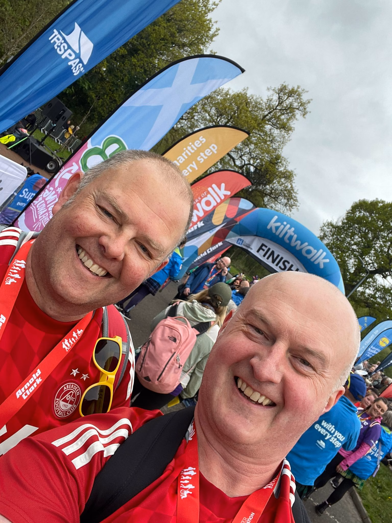 Brothers take on Mighty challenge of all Kiltwalks in aid of AFCCT image