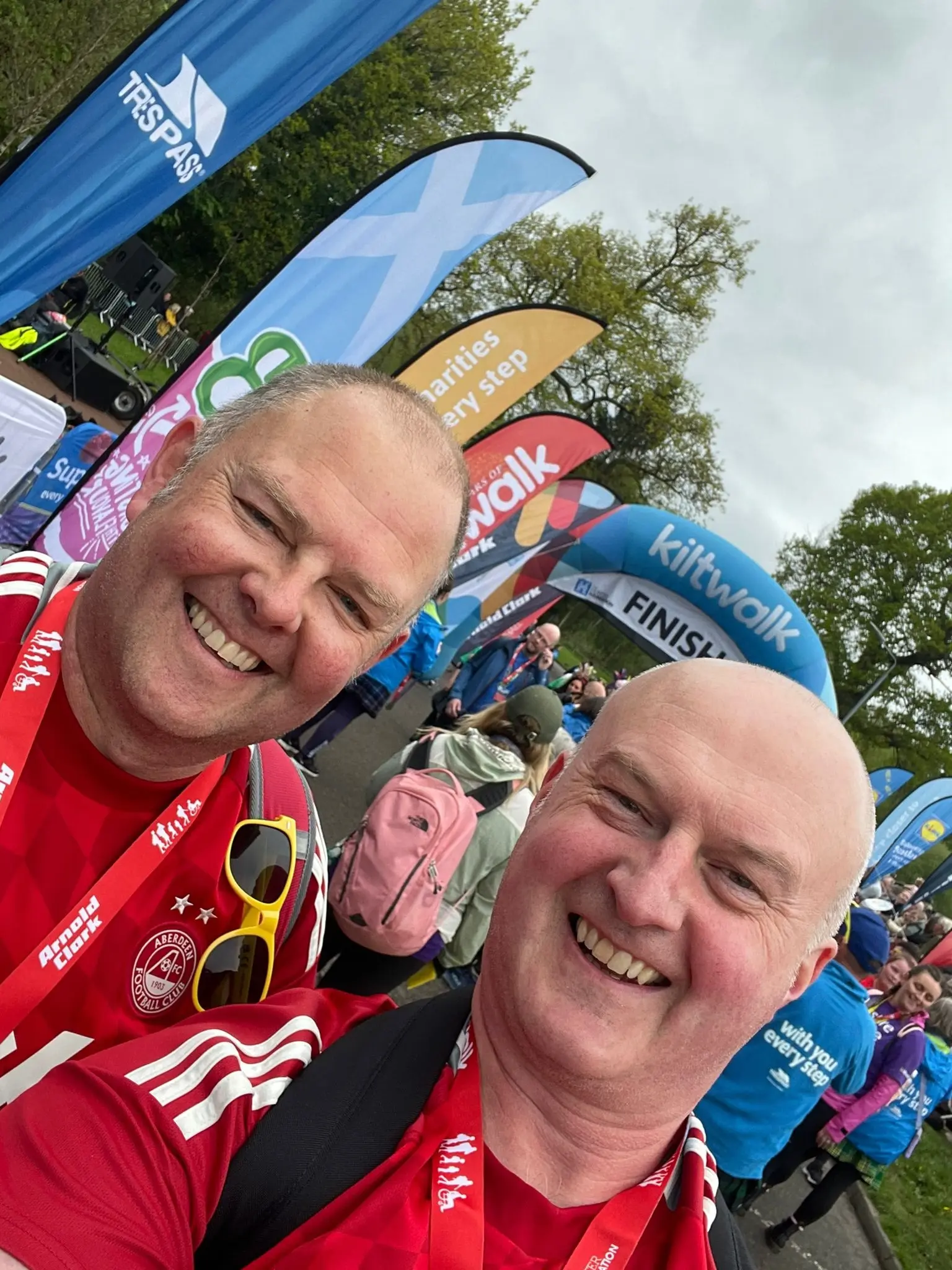 Brothers take on Mighty challenge of all Kiltwalks in aid of AFCCT image