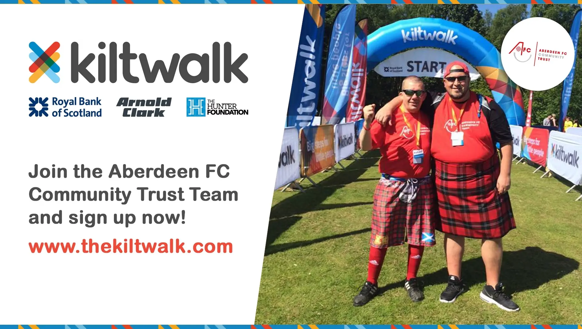 Red Army to don their tartan for AFCCT and the Kiltwalk image