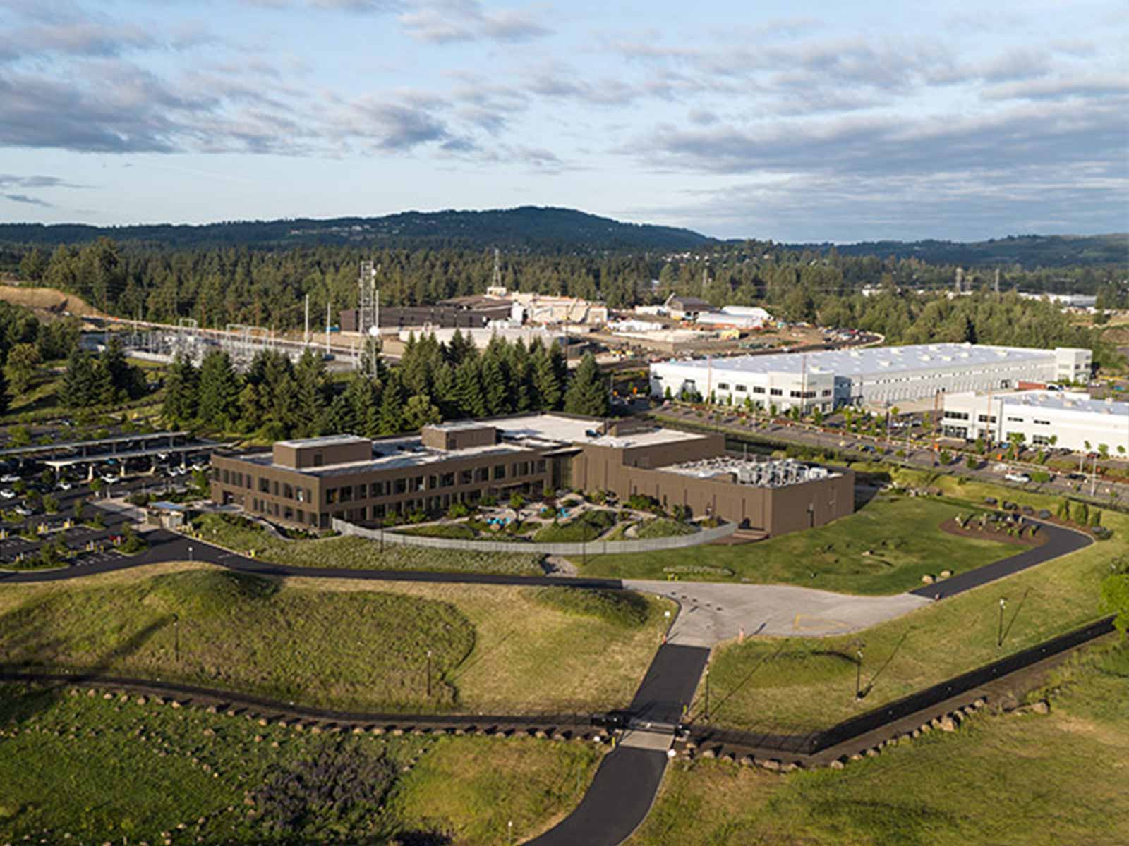 Lobby space at the Integrated operations center IOC