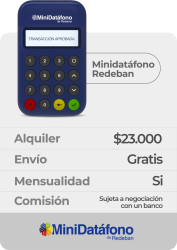 Mini datáfono Redeban Alquilado