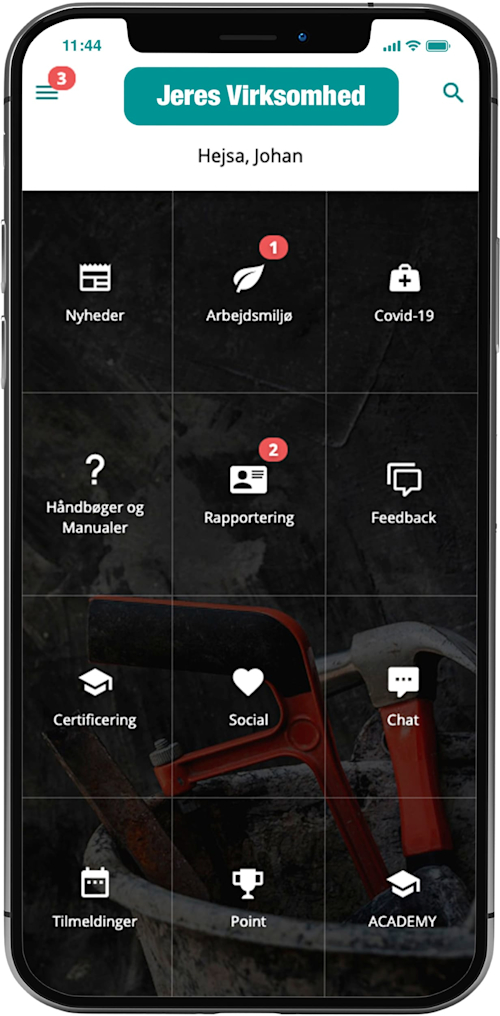 Arbejdsmiljø app for bygge og anlægsvirksomheder
