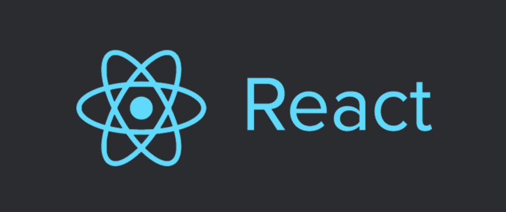 Electric blue React.js logo on top of a gray background 
