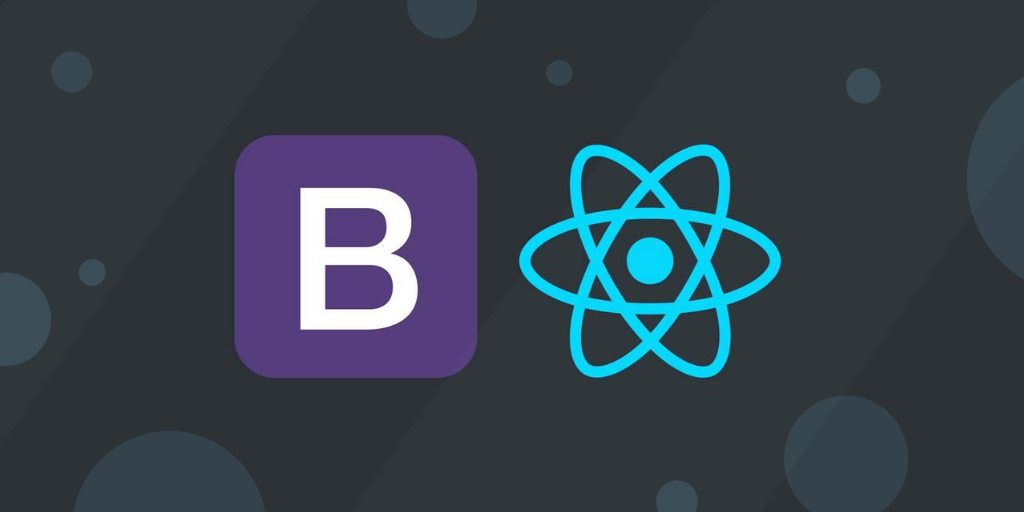 React and Bootstrap logos