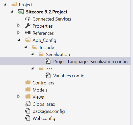 Serialization config