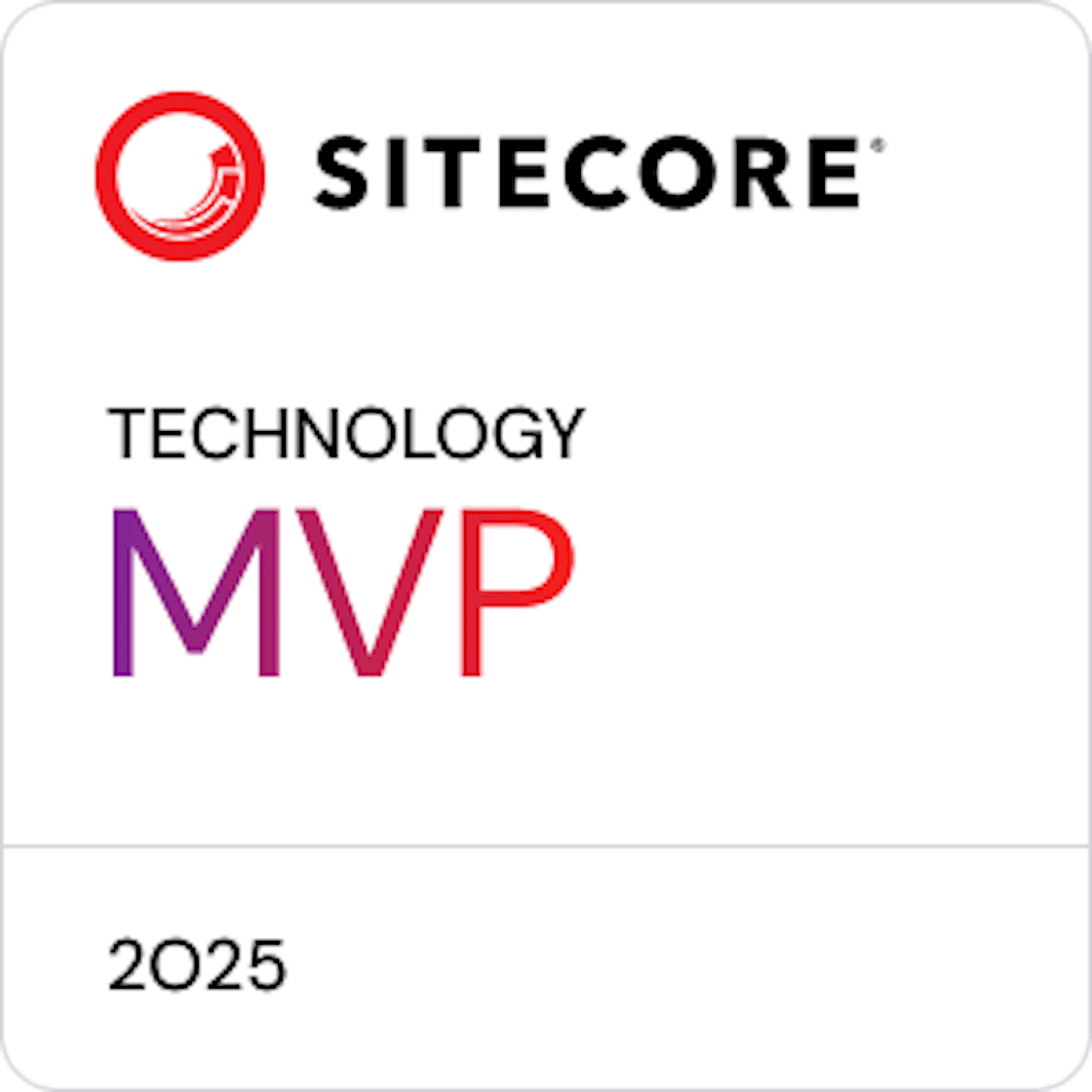 Sitecore MVP Technology 2025