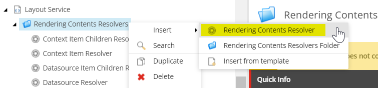 Rendering Contents Resolver