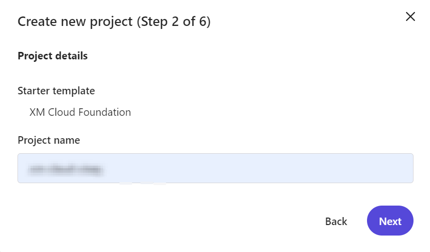XM Cloud - Project Name
