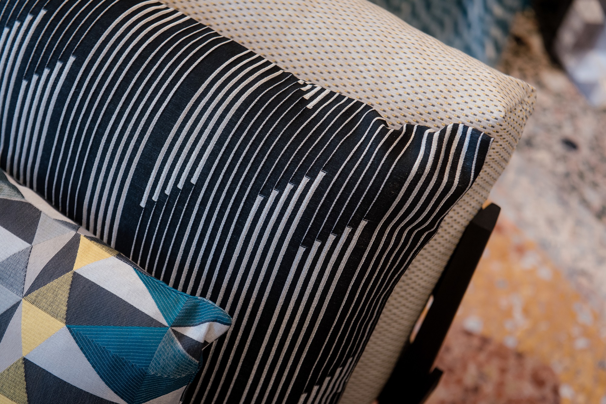 trevira patterned cushions