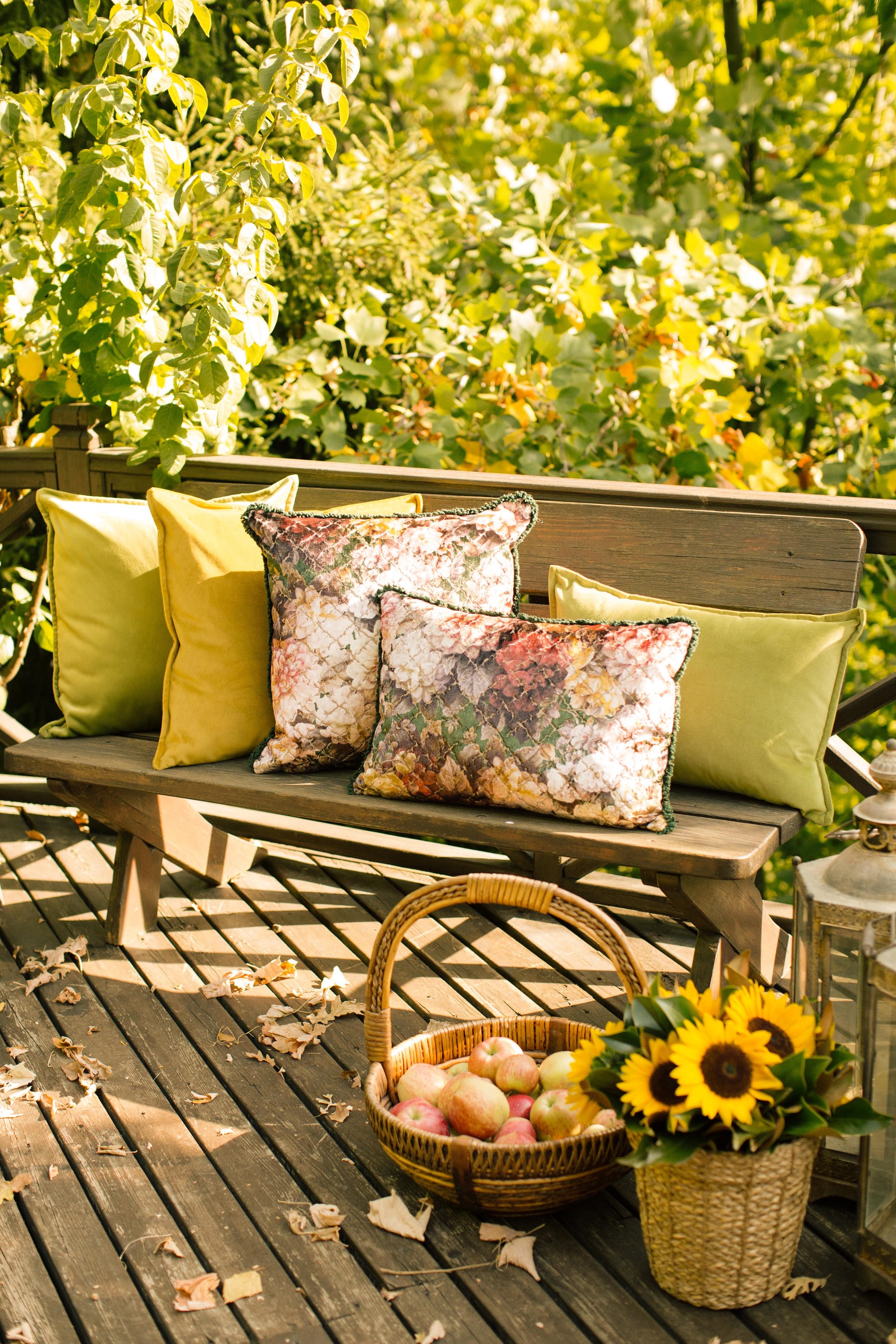 spring themed cushions