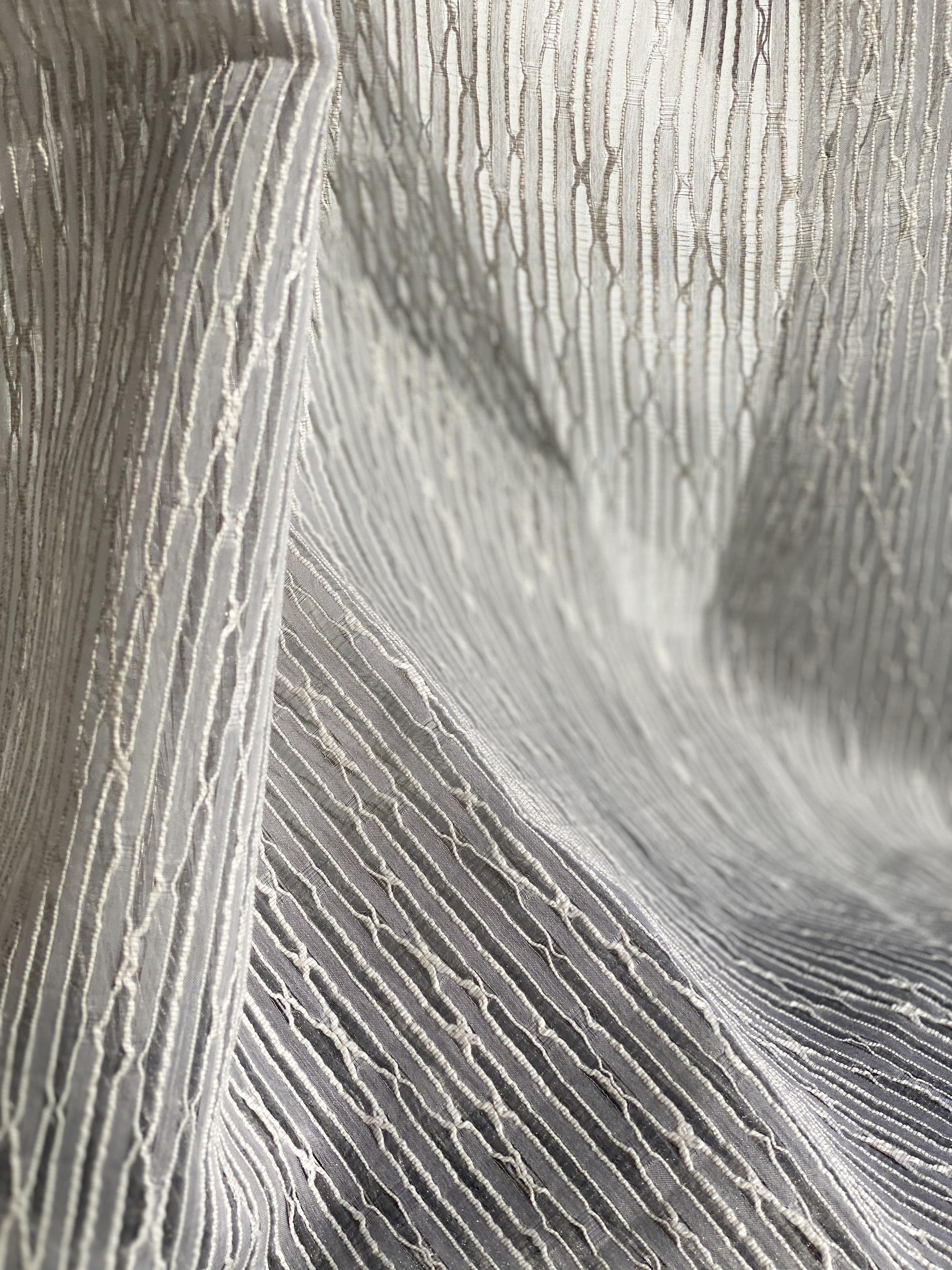 silver tone colored fabric