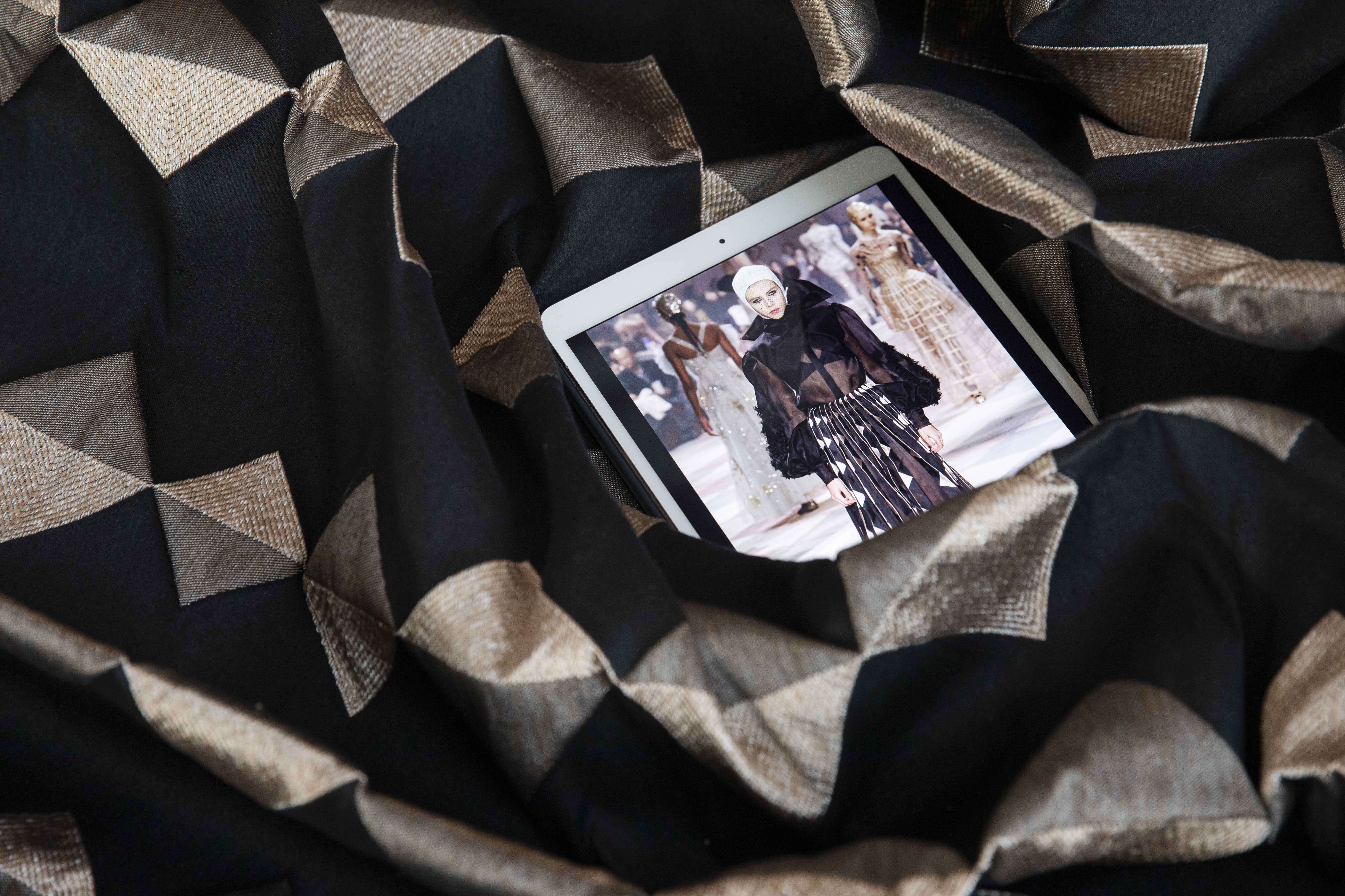 geometric patterned fabric