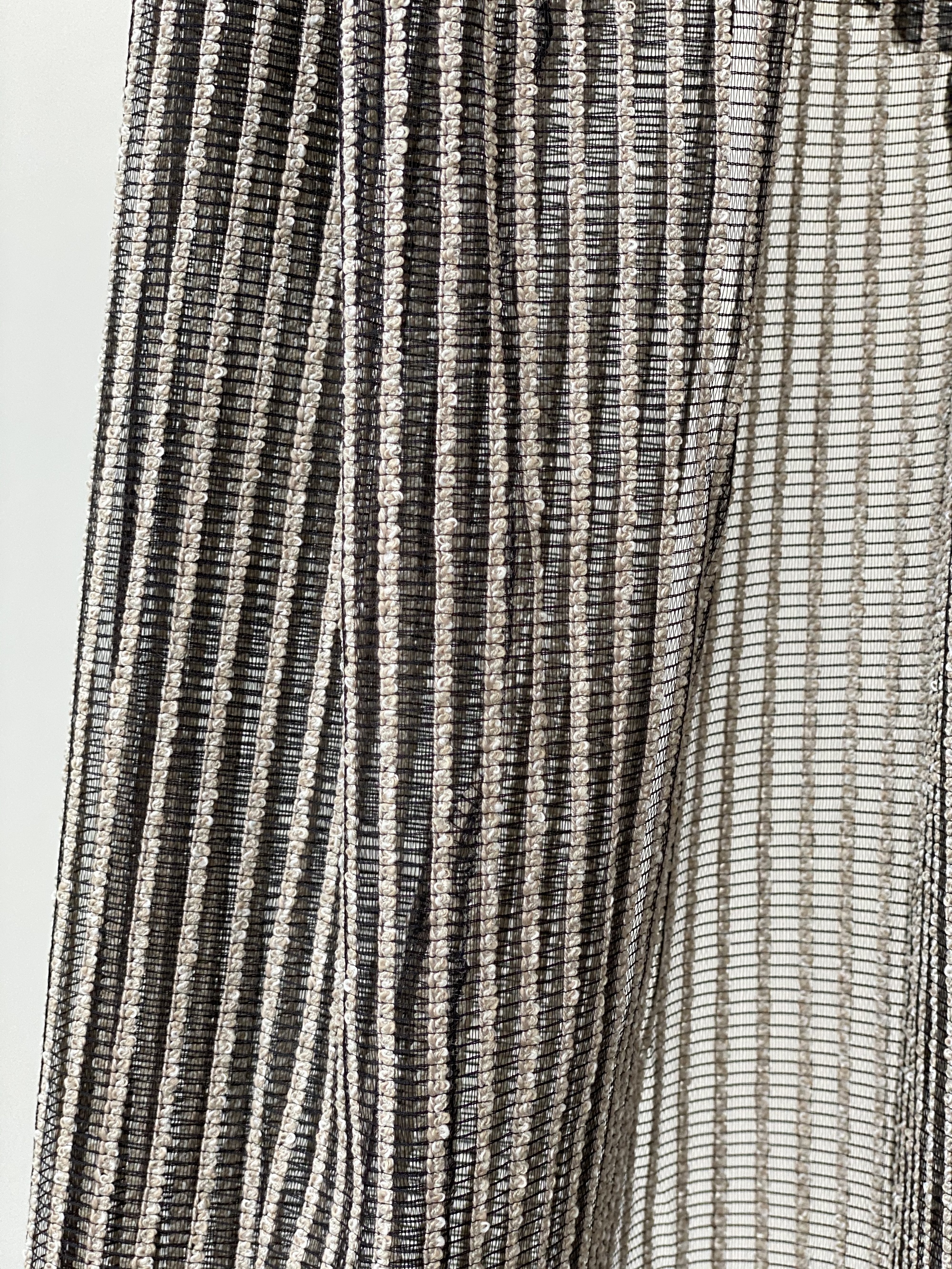 black and cream fabric