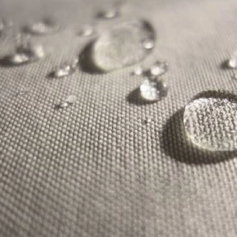 water drops on fabric