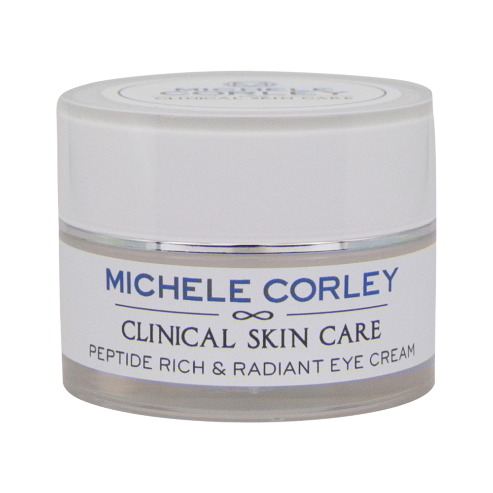 Retail jar of Peptide Rich & Radiant Eye Cream.