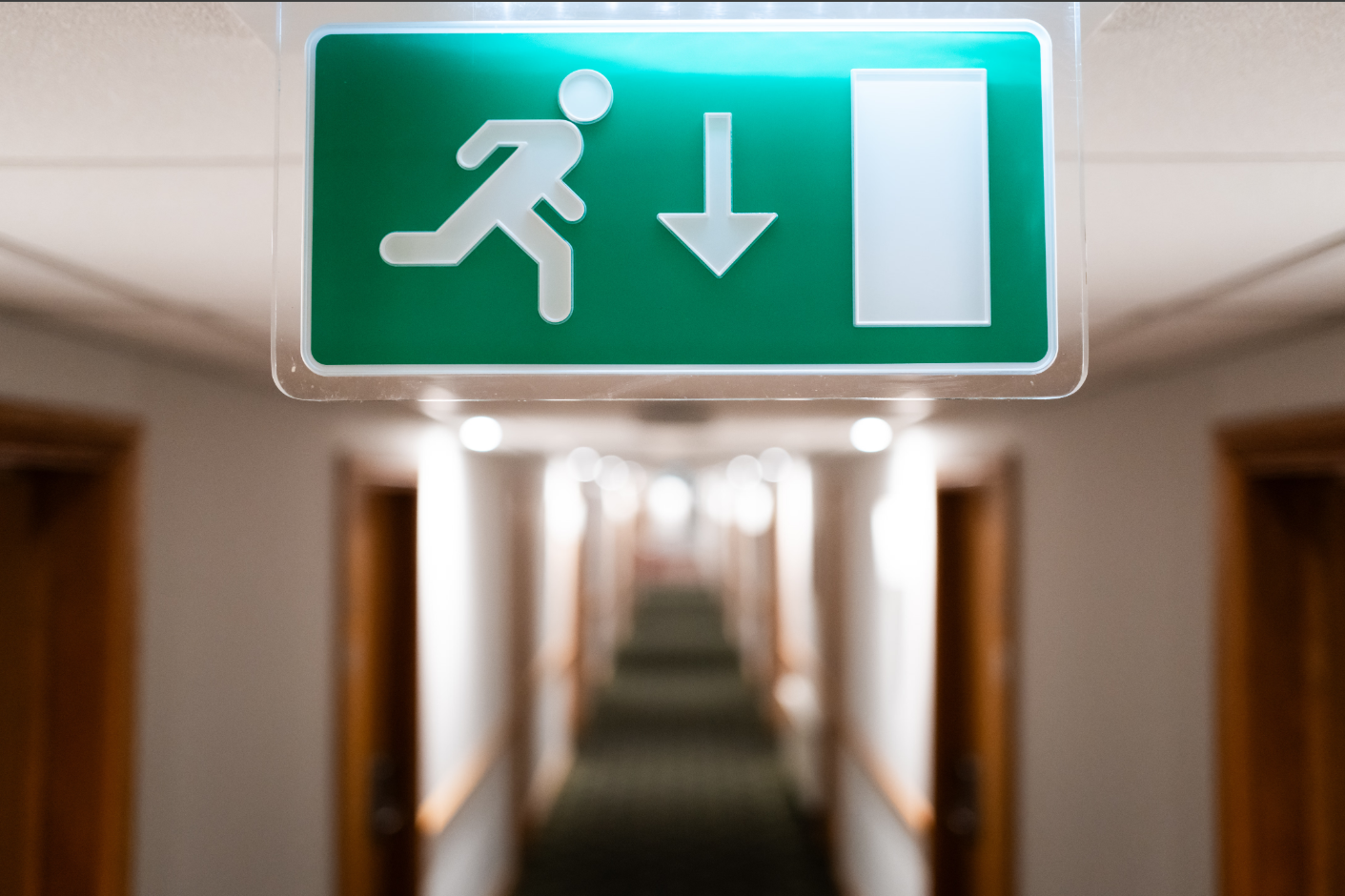 Evacuation in case of a fire