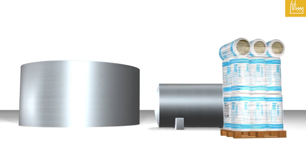 Insulation of round equipments with Power-teK wired mats