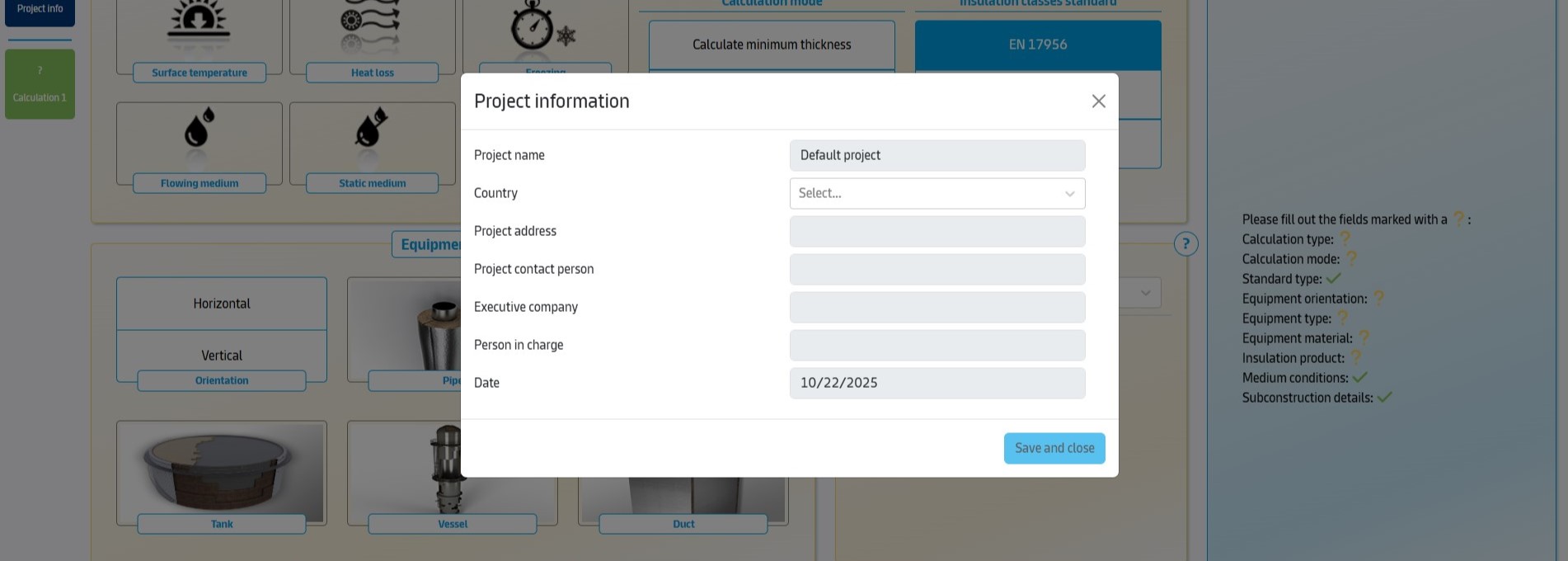 Select or Create a Project