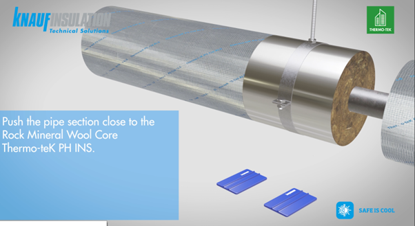 Installation instructions for insulation of cold water lines with Thermo-teK PS Cld SYSTEM - Part 1 - insulation of pipes