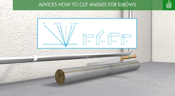  Insulation of piping with Thermo-teK pipe sections