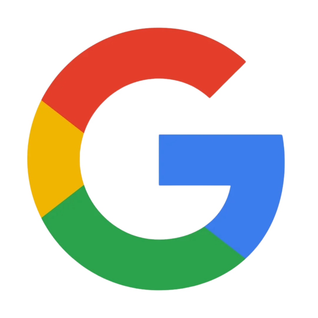 The image shows the Google logo, a multi-colored letter "G" composed of red, blue, green, and yellow segments.
