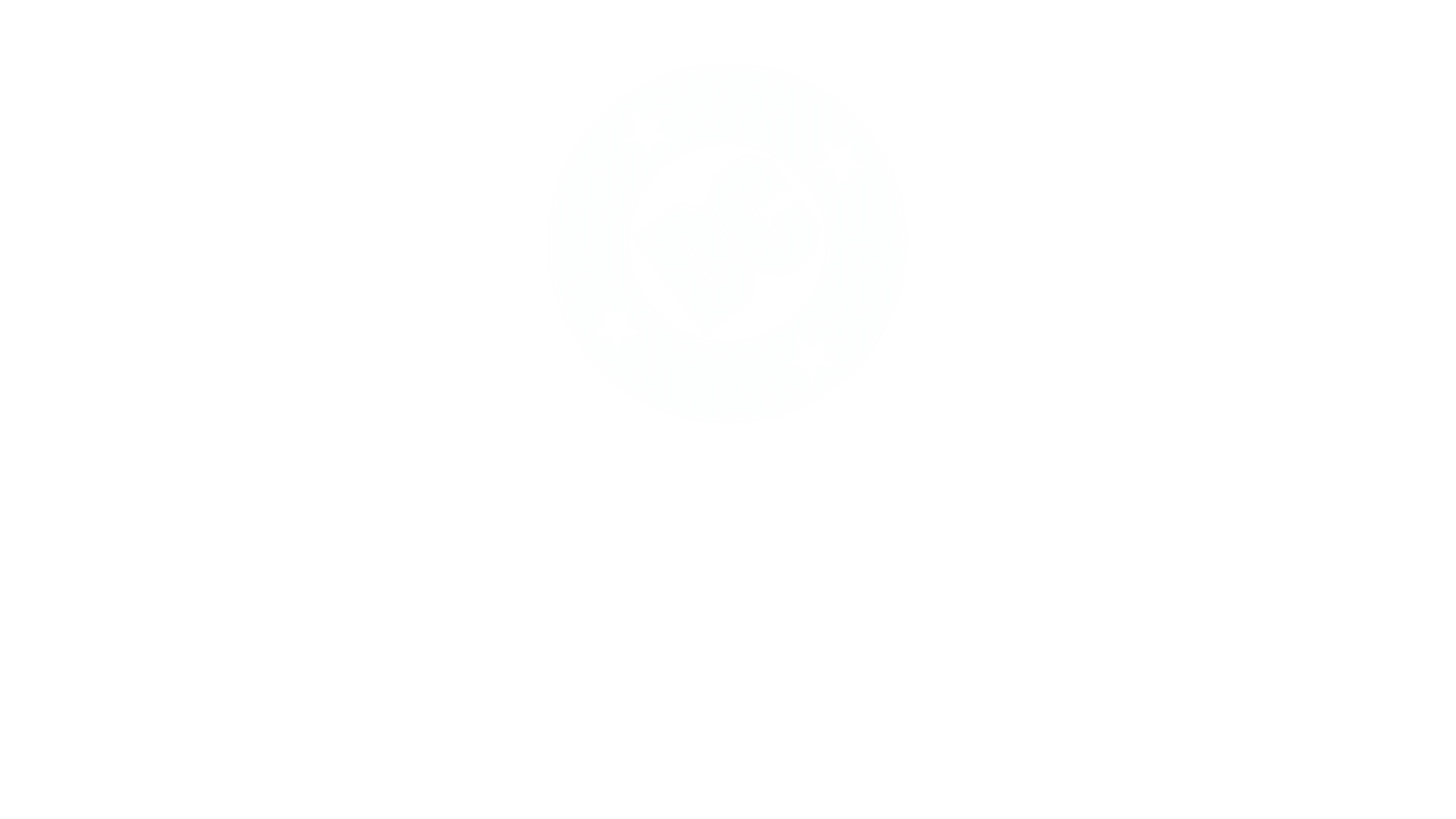 White logo with the text "Super Heroes and Super-Villains" in bold letters, featuring a DC emblem with stars above the text.