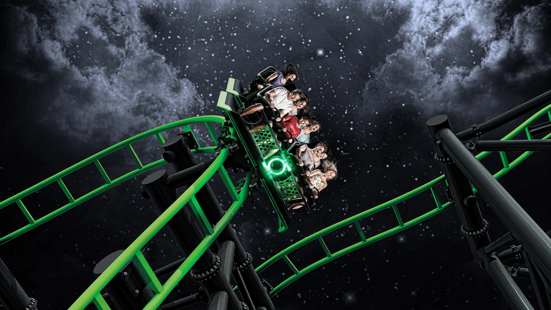 Green Lantern Coaster at Warner Bros. Movie World