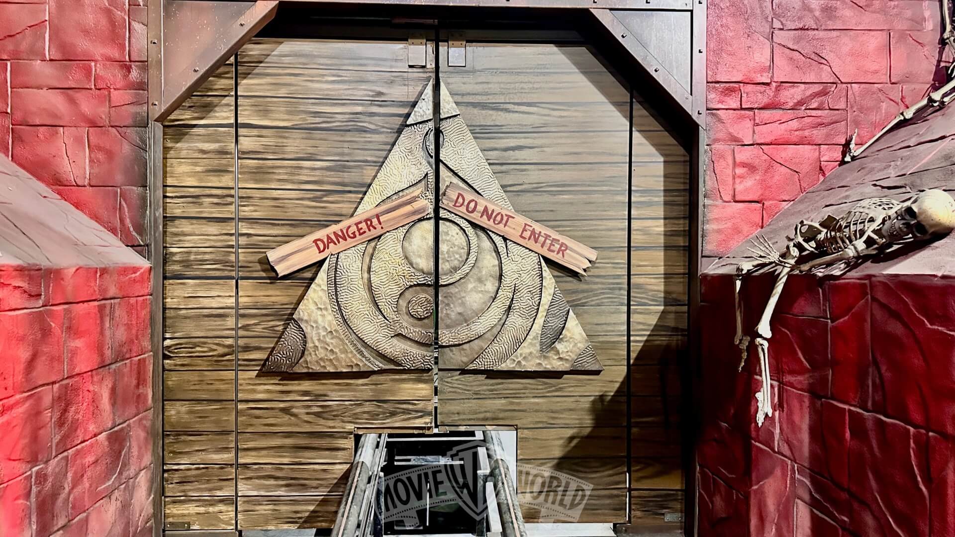 New showdoors within the dark ride section.