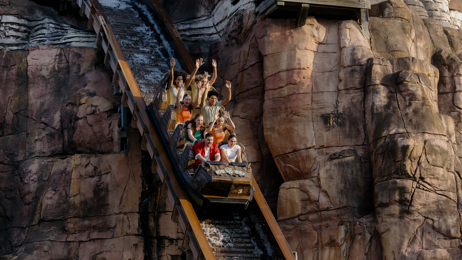 Wild West Falls Adventure Ride at Warner Bros. Movie World Fright Nights