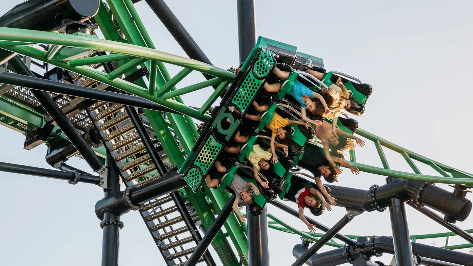 Green Lantern Coaster at Warner Bros. Movie World