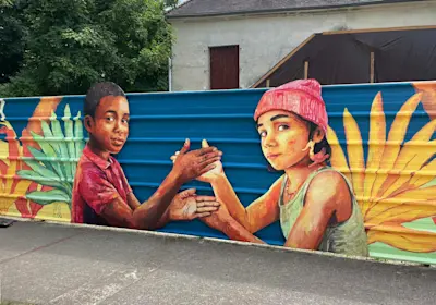Une fresque collective au cœur de la transformation du quartier Village à Villiers-le-Bel