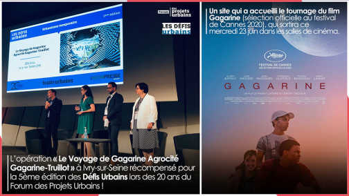Les défis urbains : "Le Voyage de Gagarine Agrocité Gagarine-Truillot" lauréat