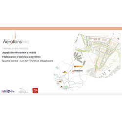 Quartier central d’Aerolians : lancement d’un appel à manifestation d’intérêt implantation d’activités innovantes