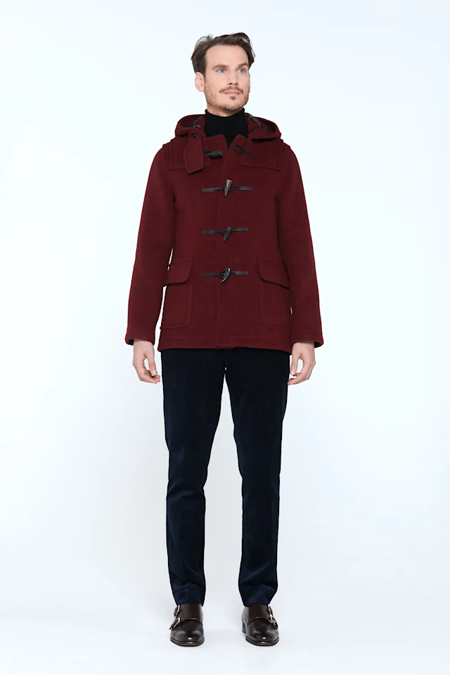 Martin SLM Men's Duffle Coat Wine 01