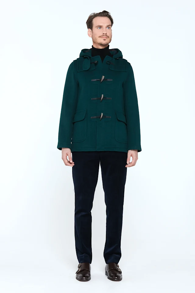 Martin SLM Men's Duffle Coat British Racing Green 01
