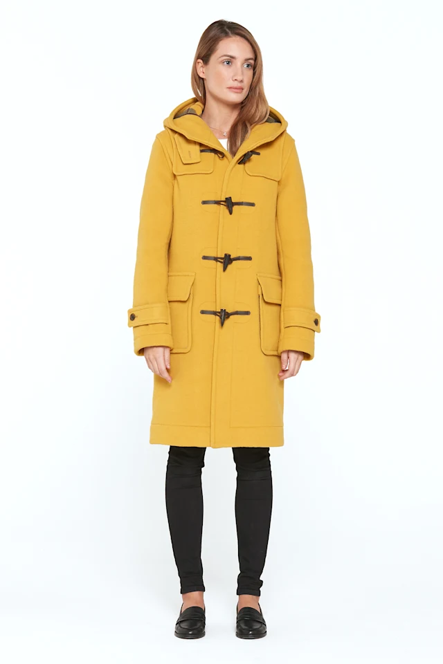 London-Tradition-Erica-Ladies-Duffle-Coat-Yellow-F