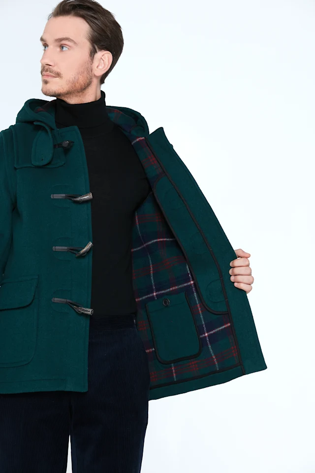 Martin SLM Men's Duffle Coat British Racing Green 02