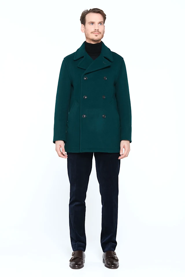 London-Tradition-Scott-Mens-Pea-Coat-British-Racing-Green-F