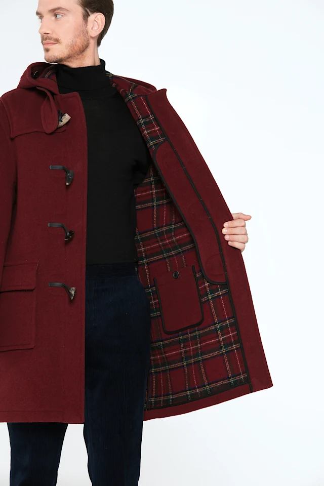 London-Tradition-Martin-Mens-Duffle-Coat-Wine-I