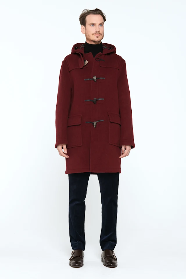 London-Tradition-Martin-Mens-Duffle-Coat-Wine-F