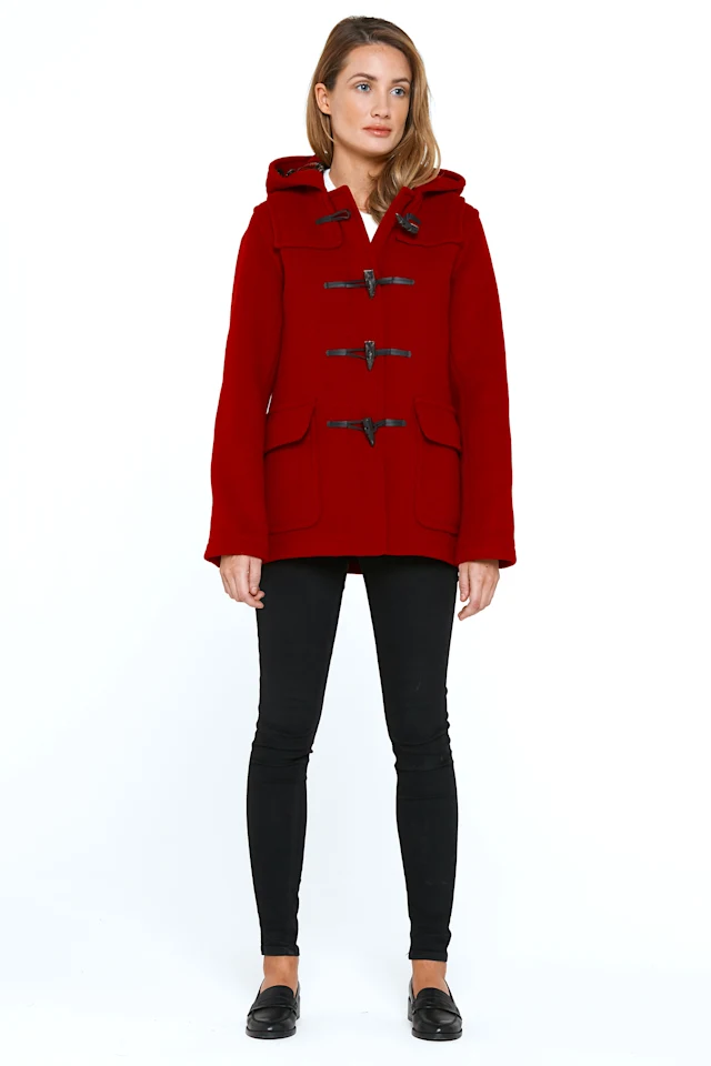 Martina-Red-Ladies- Duffle-Coat-F-LondonTradition