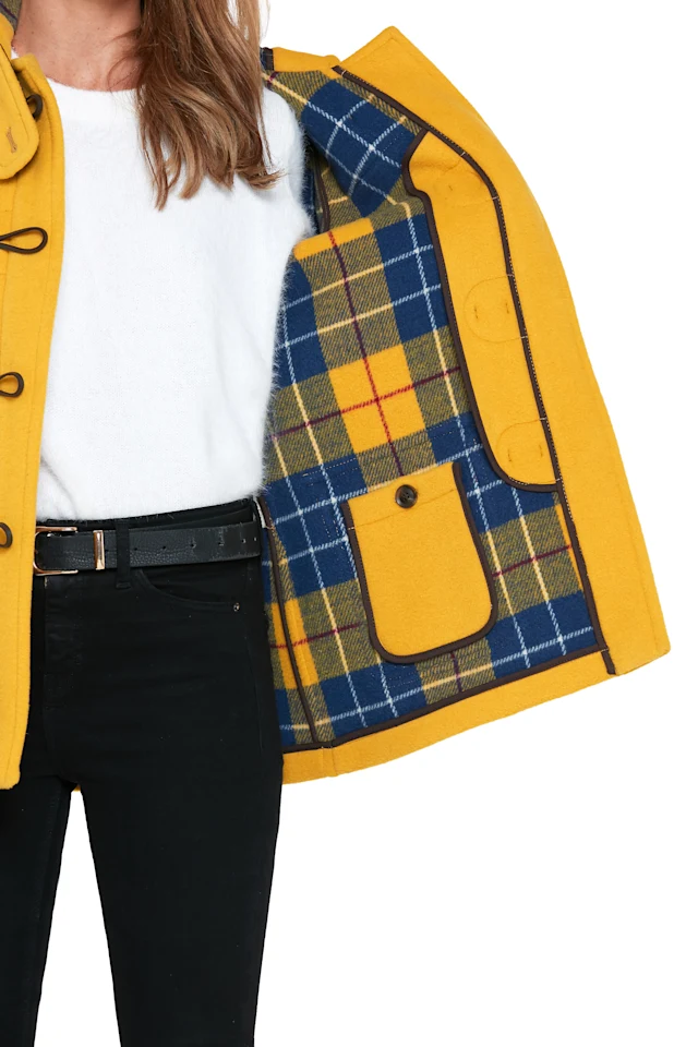 Martina-Yellow-Ladies-Duffle-Coat-I-London-Tradition