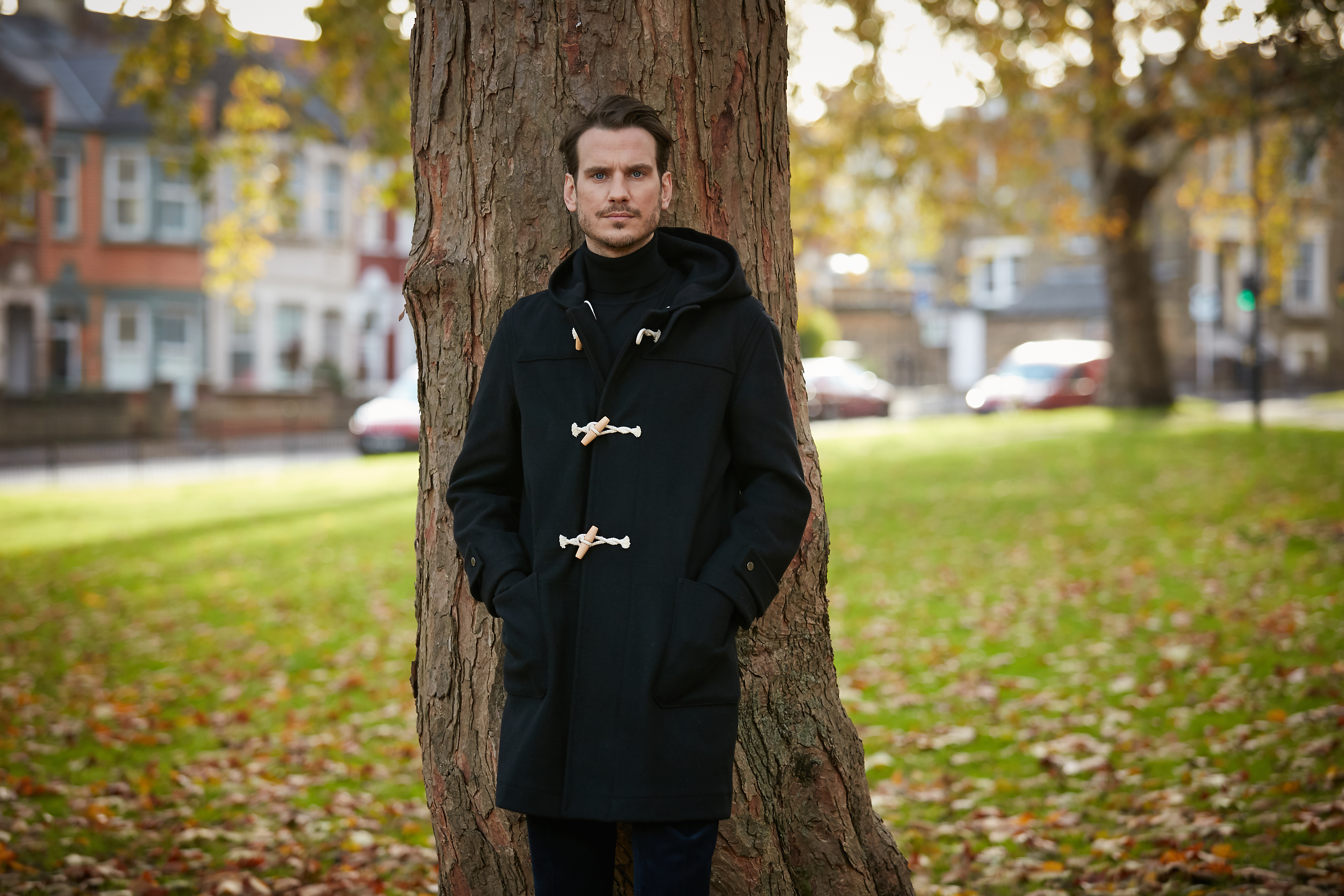 Wallis black 2025 duffle coat