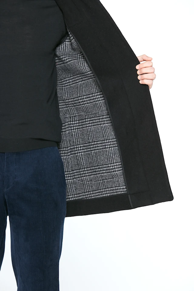 London Tradition M5 Black-POW Duffle Coat Inside
