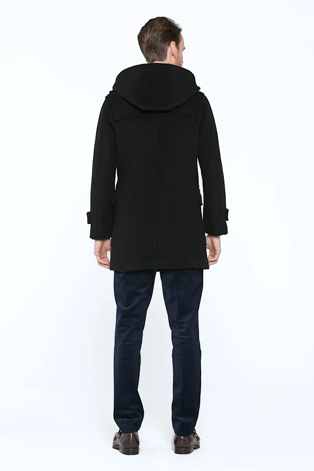 London Tradition M5 Black-POW Duffle Coat Back