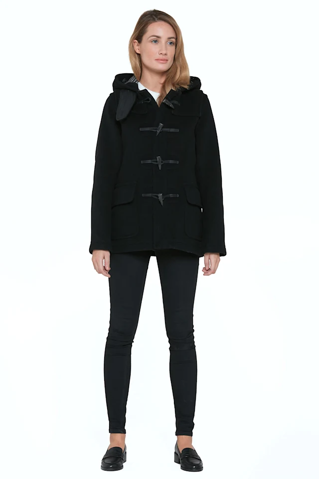 Martina-Black-Ladies-Duffle-Coat-F-London-Tradition