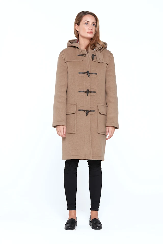 Emily Ladies Duffle Coat Camel 01