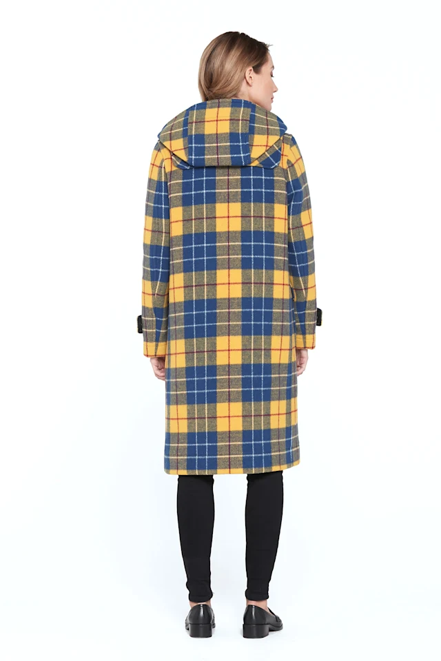 London Tradition M11 Ladies Duffle Coat Yellow OC Back