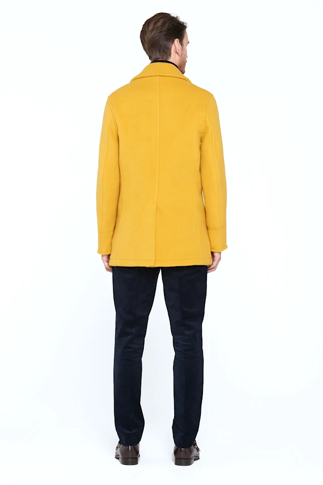 London-Tradition-Scott-Mens-Pea-Coat-Yellow-B