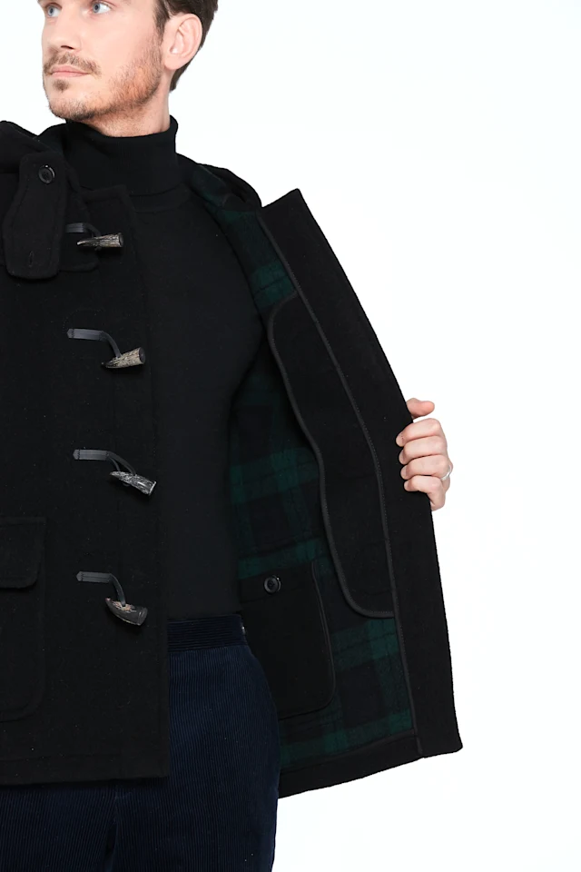 Martin SLM Men's Duffle Coat Black 02